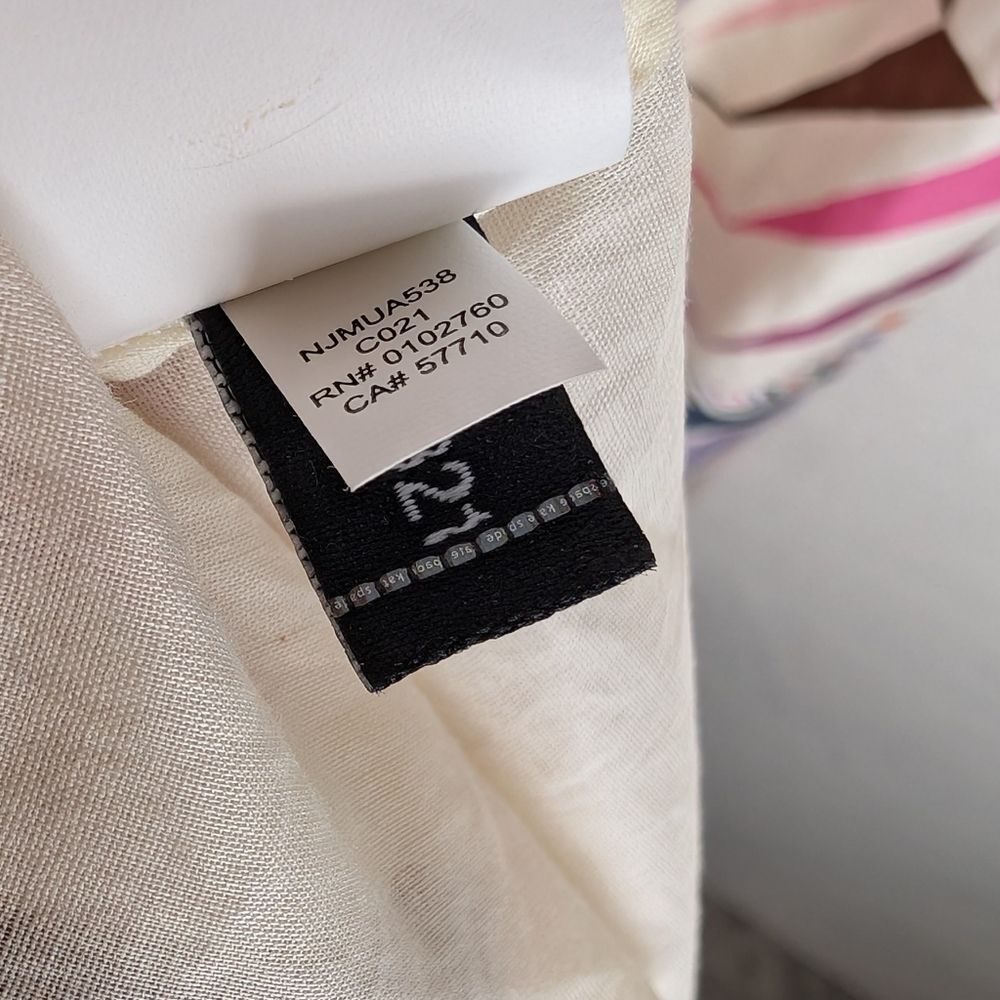 NWT Kate Spade Dress Geobrella Silk Linen Halter Multicolor A Line 6 - Picture 13 of 13